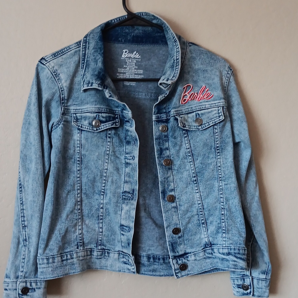 Girls Barbie Jean jacket size 10